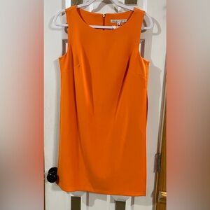 Trina Turk Bright Orange Sleeveless Dress